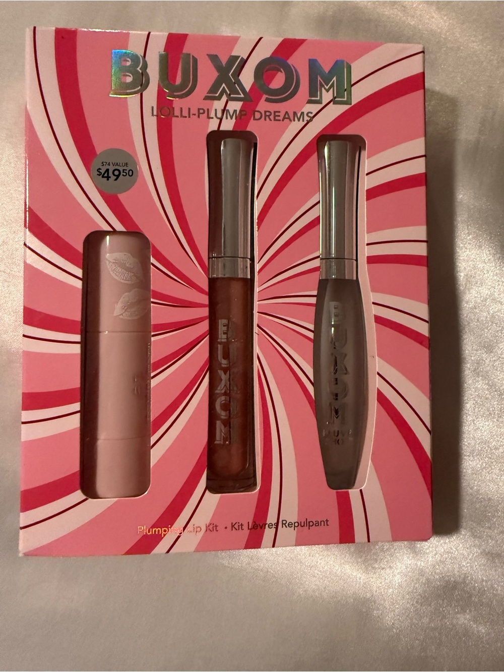 BUXOM Lolli-Plump Dreams Lip Kit – Pink Gloss & Nude Balm